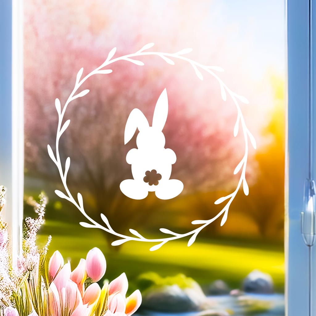 Aufkleber "Frohe Ostern" - Puschel