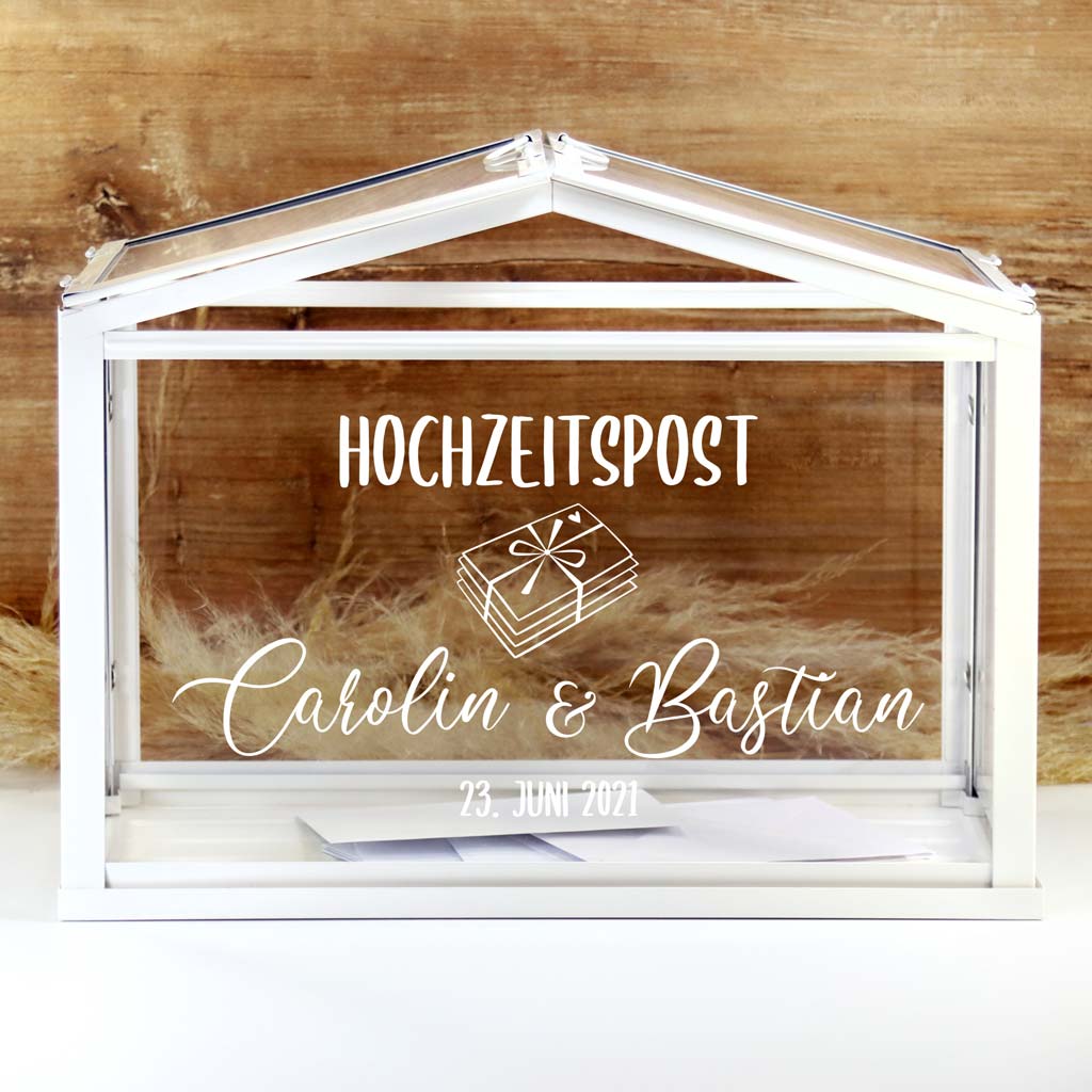 Aufkleber "Hochzeitspost" - Carolin