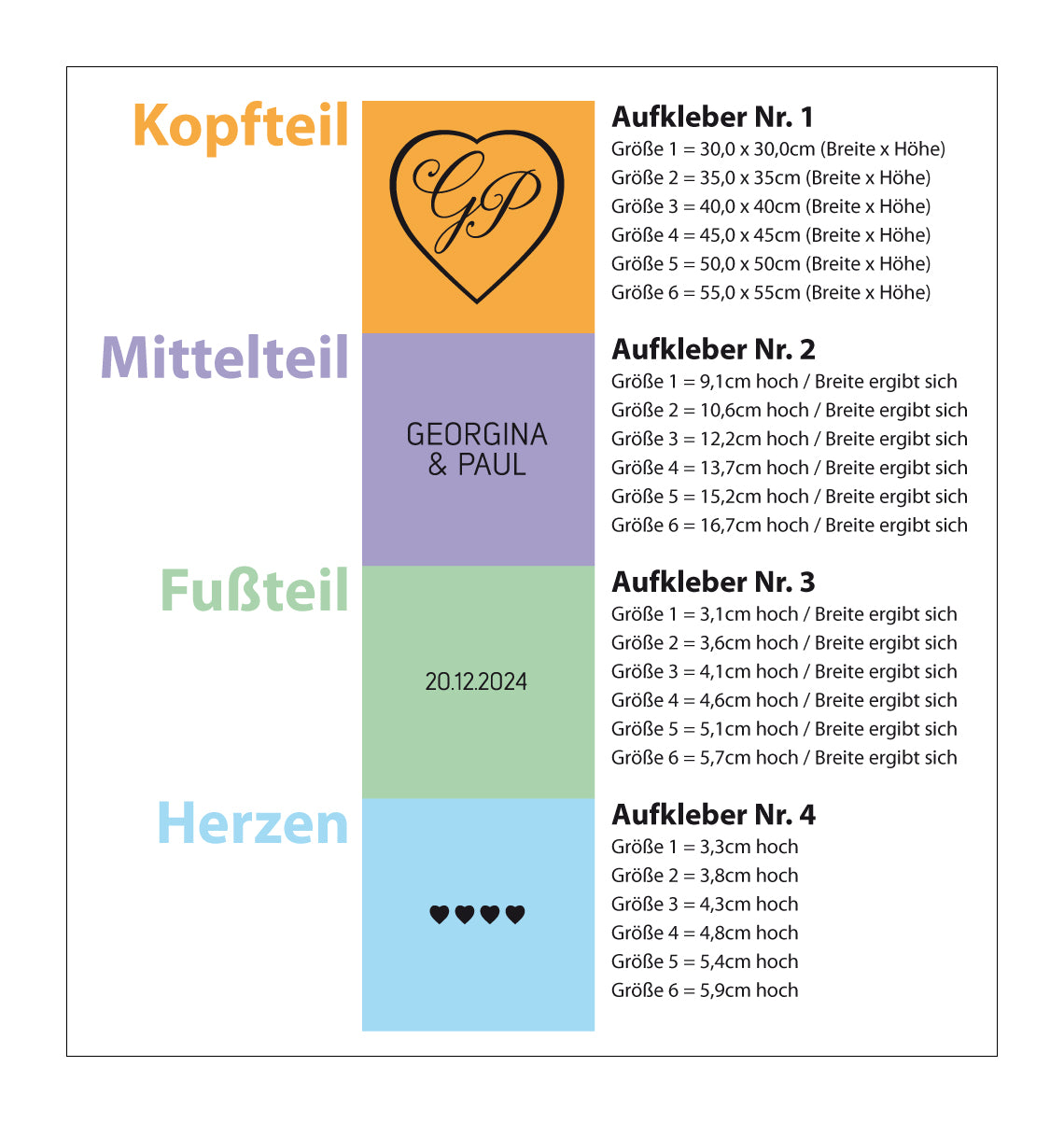 Spiegelaufkleber "Georgina"