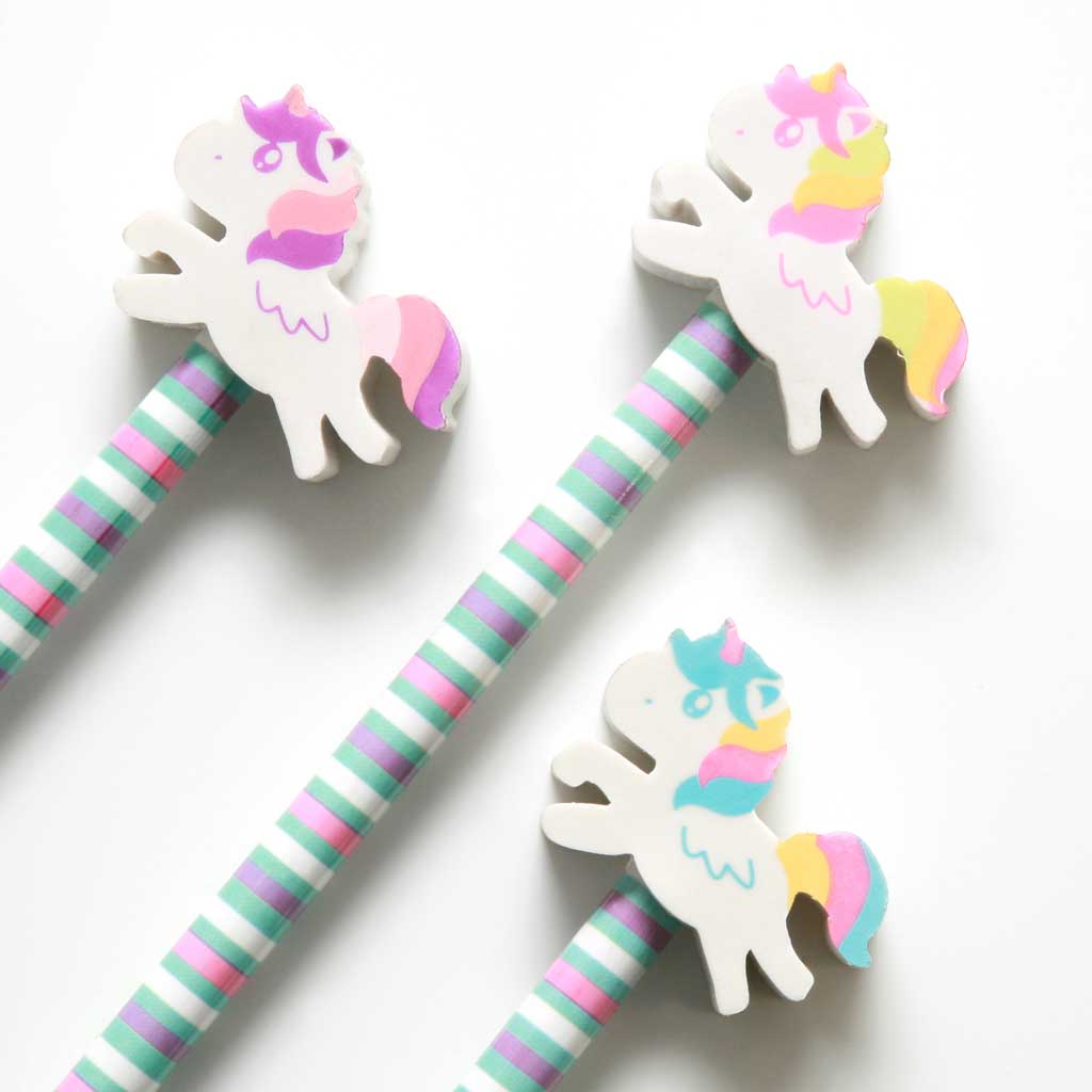 Bleistift mit Einhorn Radiergummi