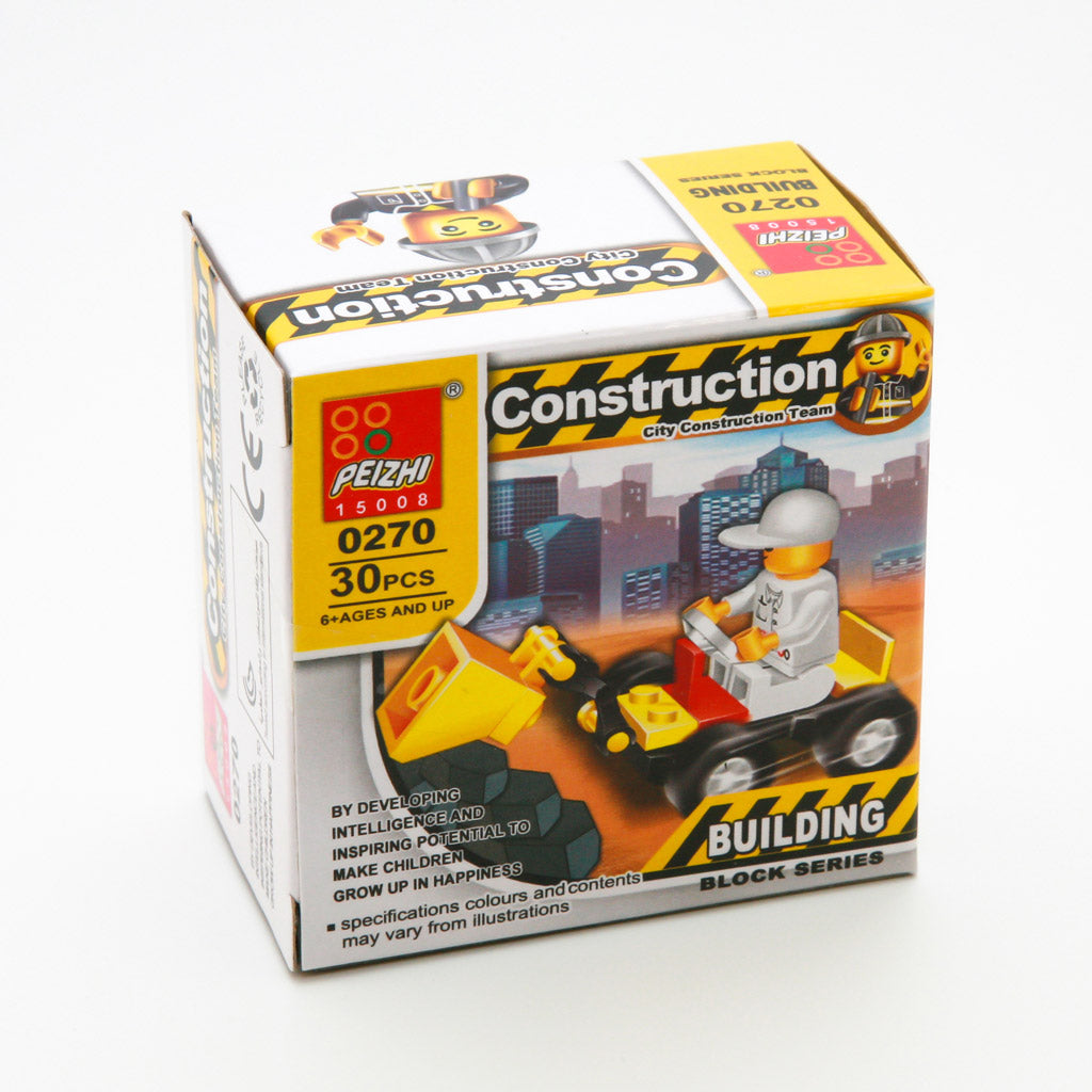 Building block set - construction vehicles