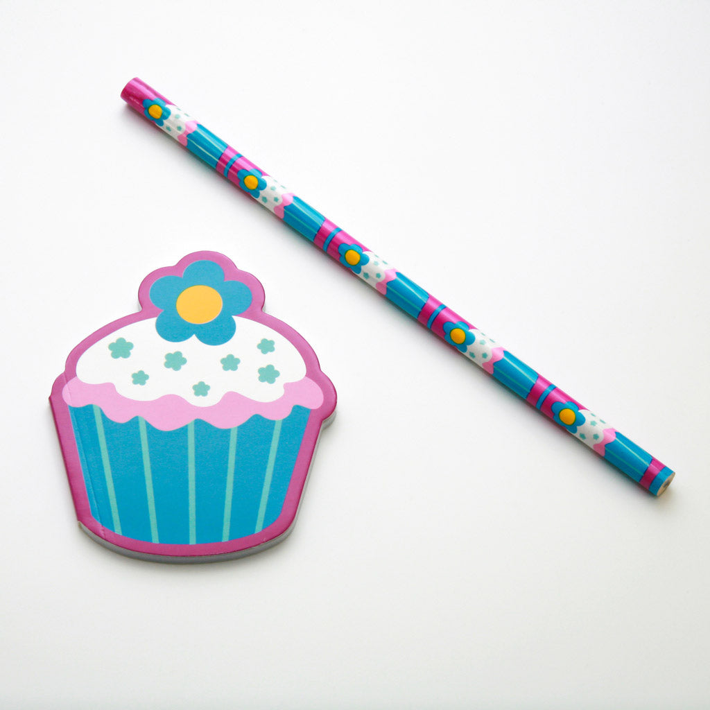 Schreibset - Cupcake in 4 Farben