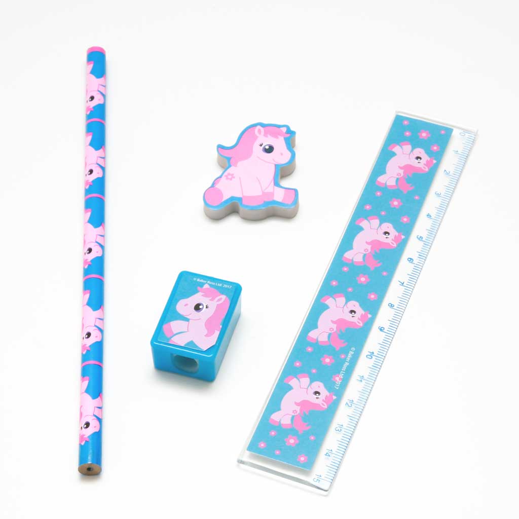 Schreibset - Pretty Pony in 4 Farben