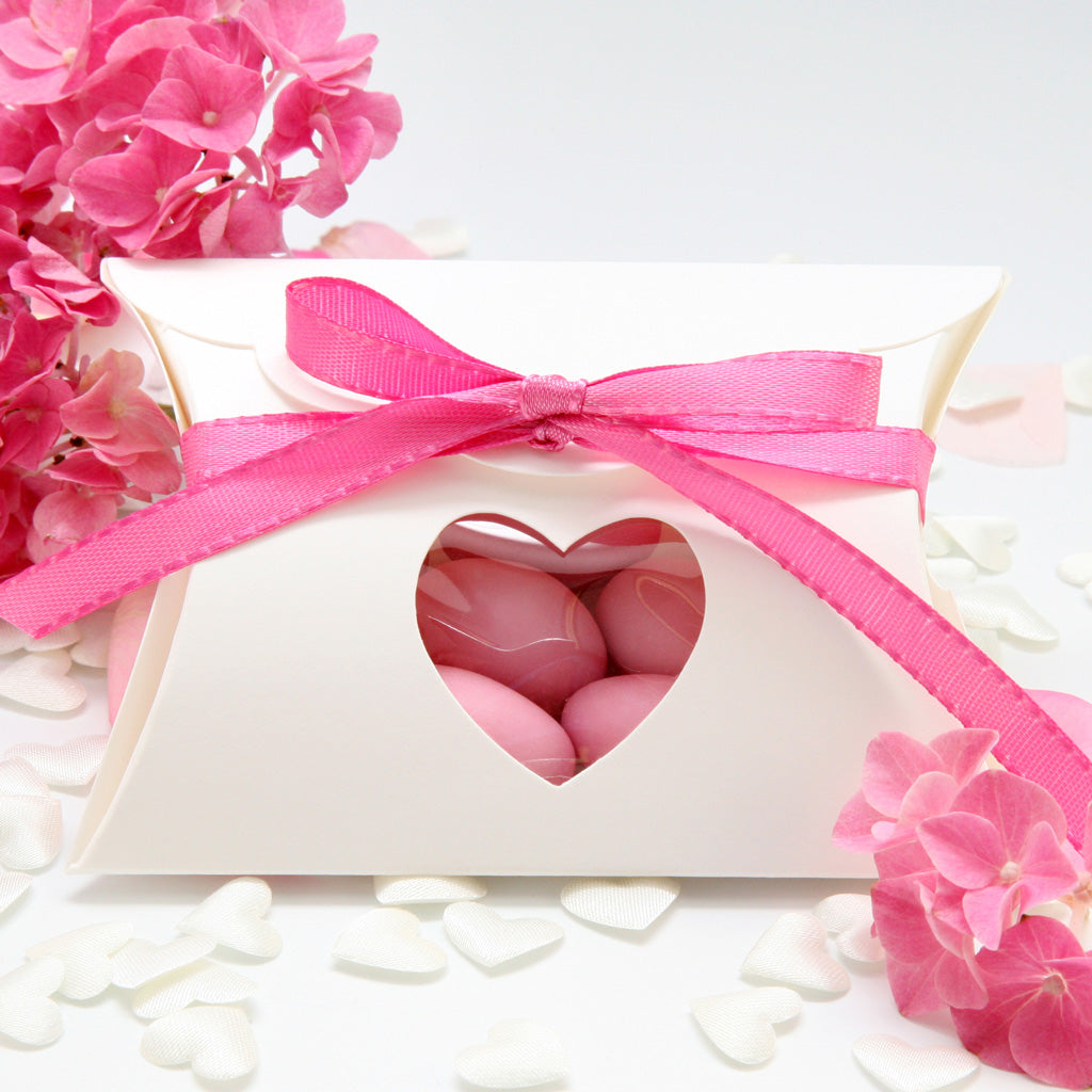 Pillow box "Heart" - White