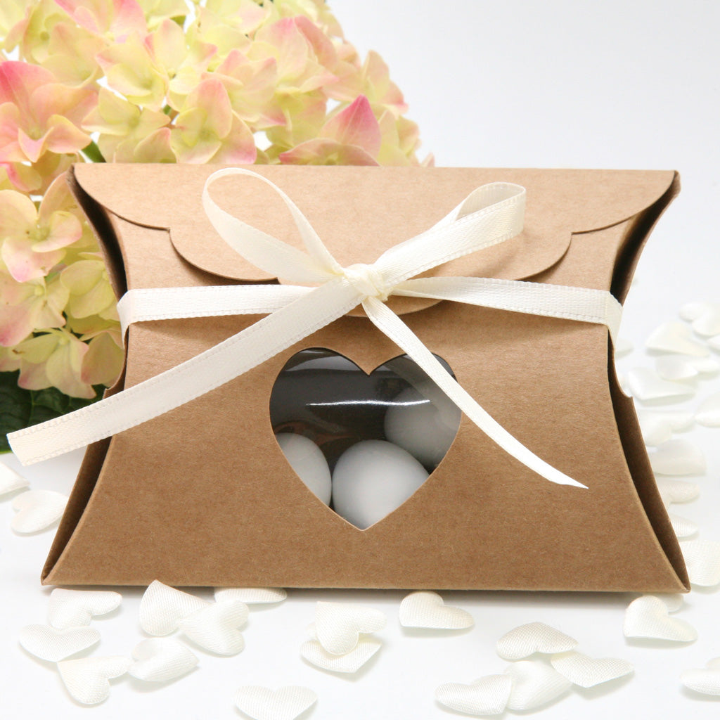 Pillow box "Heart" - Natural