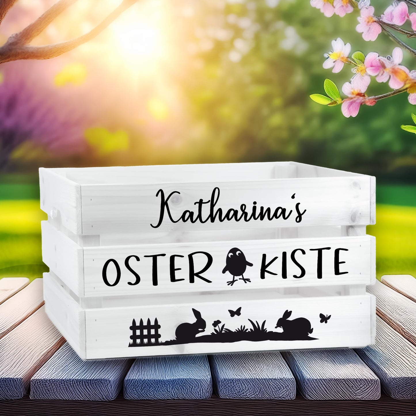 Aufkleber "Osterkiste"