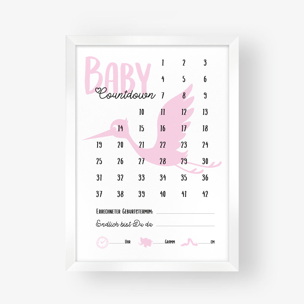 Poster "Baby Countdown" - Ella