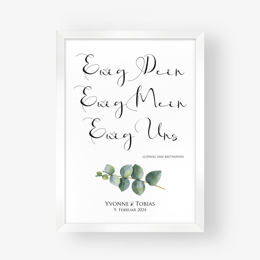 Poster "Ewig Dein ..." - Eukalyptus