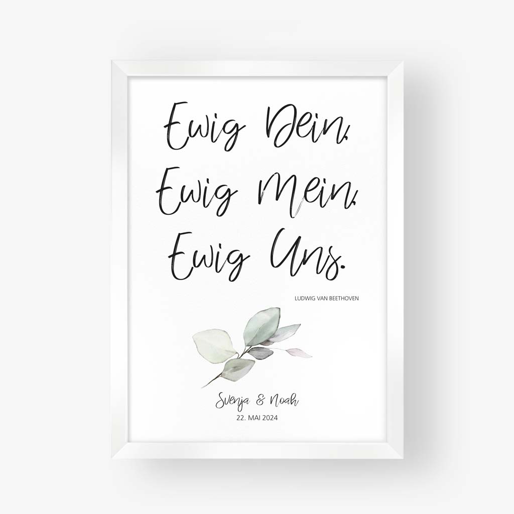 Poster "Ewig Dein ..." - Svenja