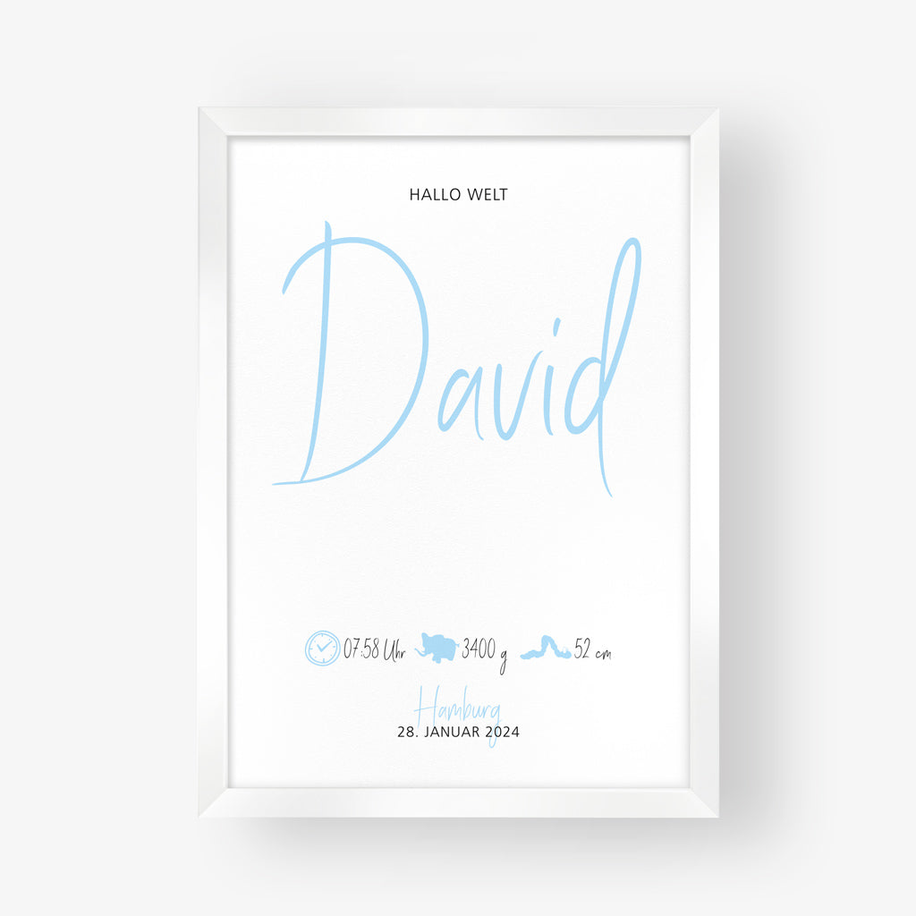 Poster "Geburt" - David