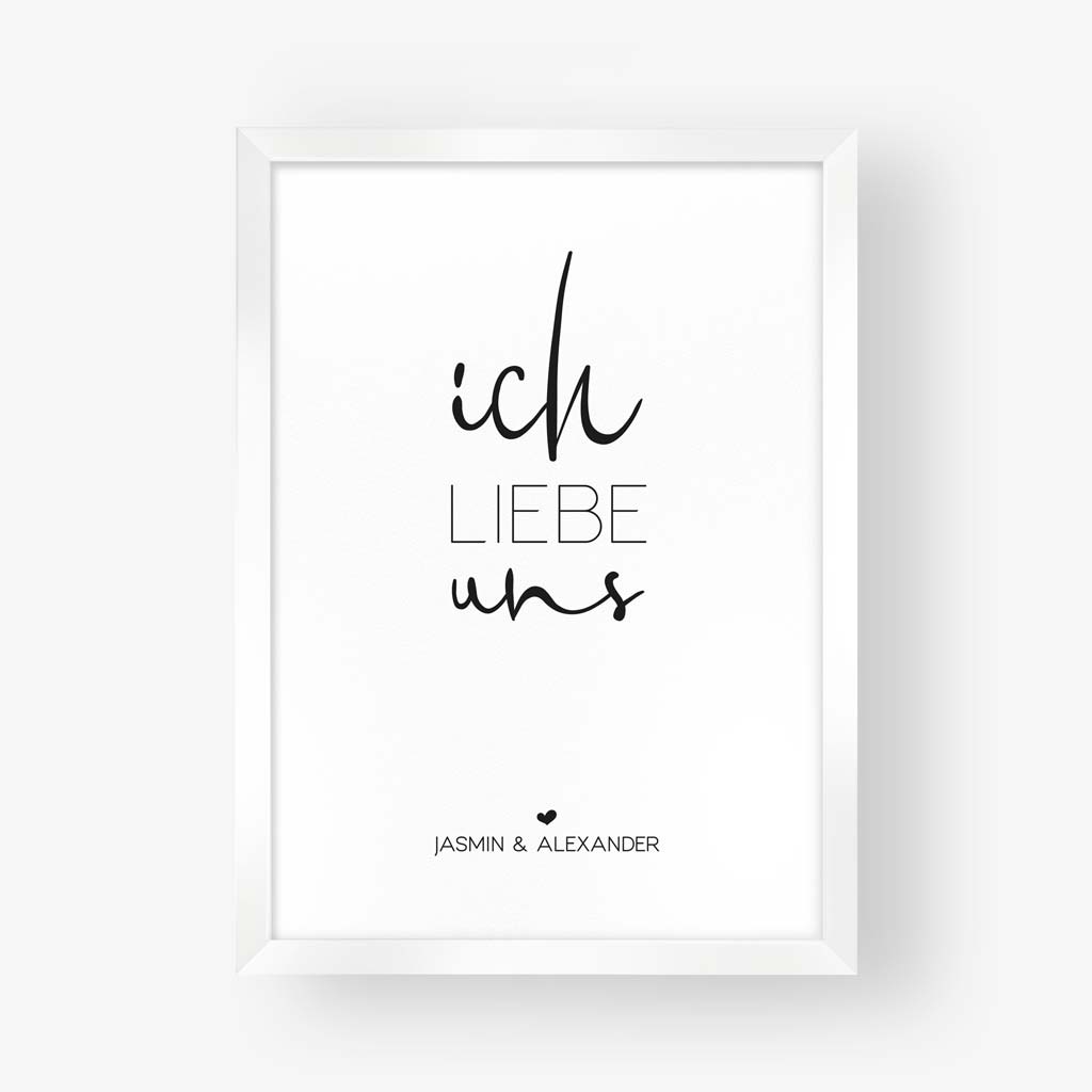 Poster "Ich liebe uns"