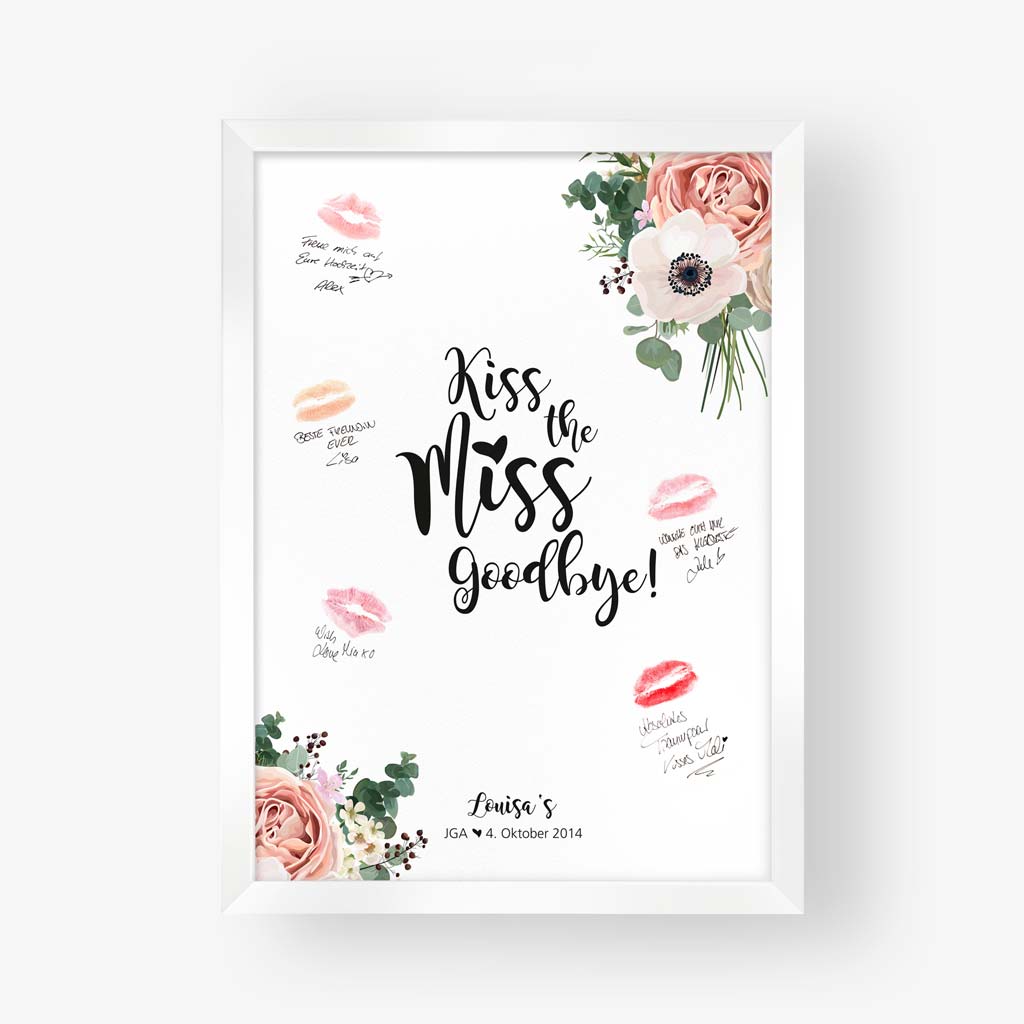 Poster "Kiss the miss Goodbye" - Louisa
