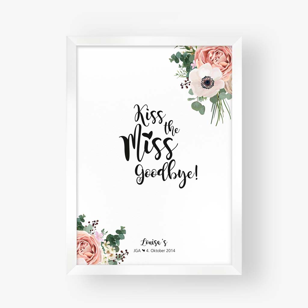 Poster "Kiss the miss Goodbye" - Louisa