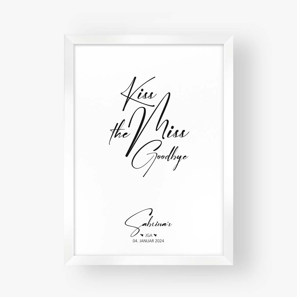 Poster "Kiss the miss Goodbye" - Sabrina