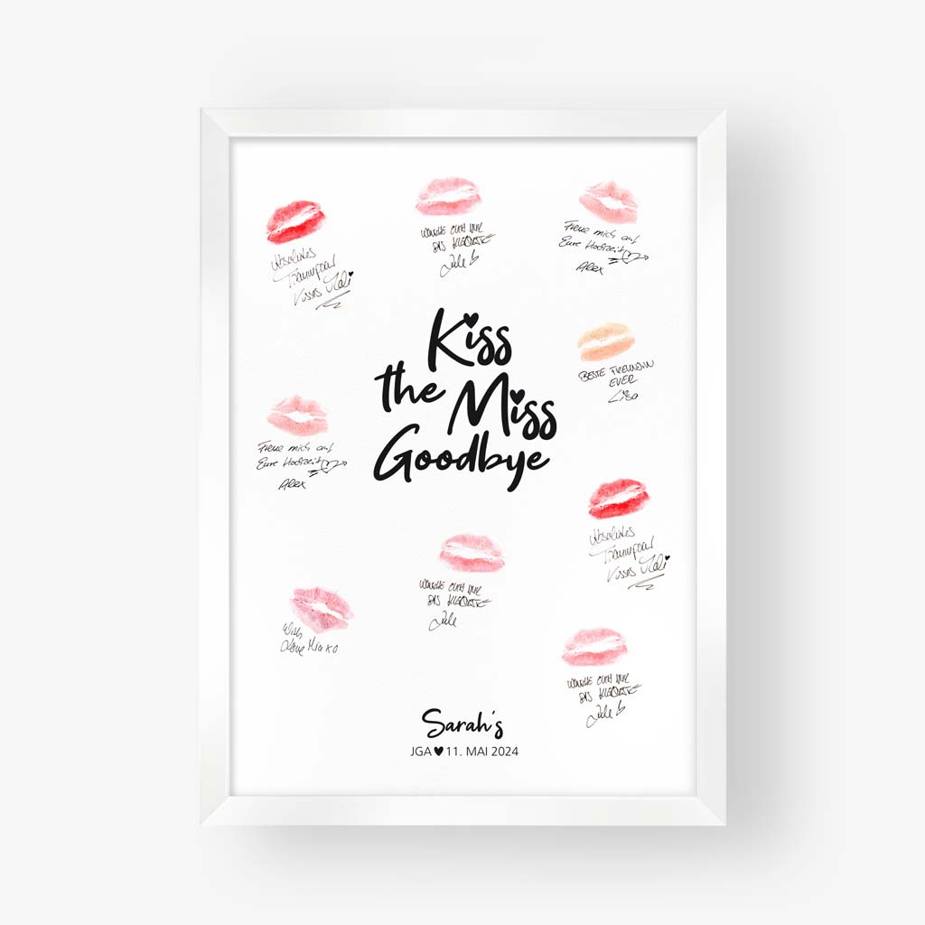 Poster "Kiss the miss Goodbye" - Sarah