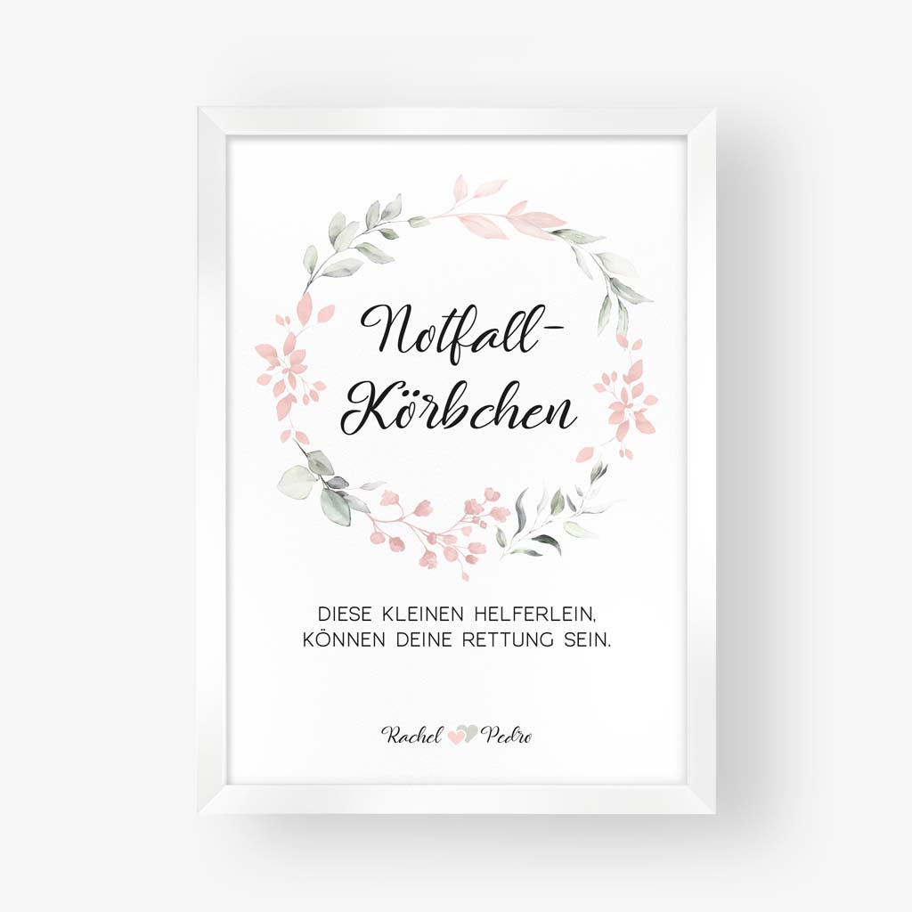 Poster "Notfall-Körbchen" - Rachel