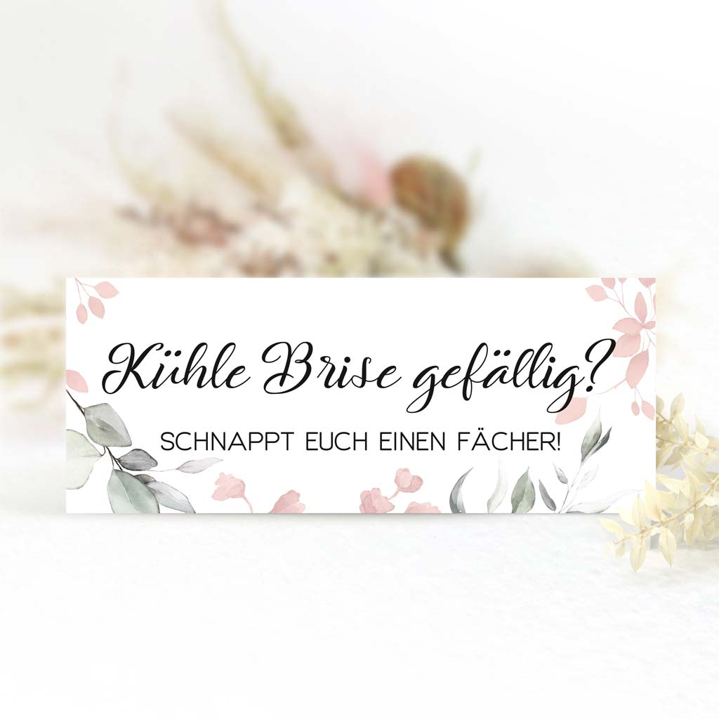 Schild "Kühle Brise gefällig" - Rachel