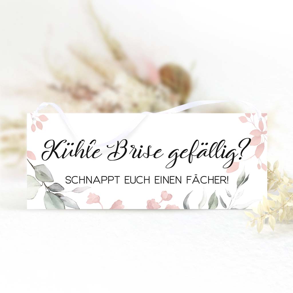 Schild "Kühle Brise gefällig" - Rachel