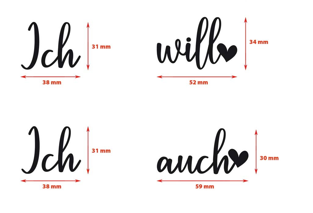 Schuhsticker - Bianca