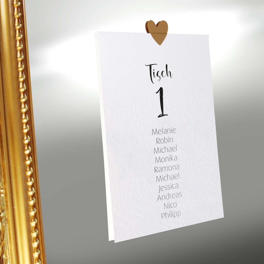Rental Item Table Plan - Mirror Gold