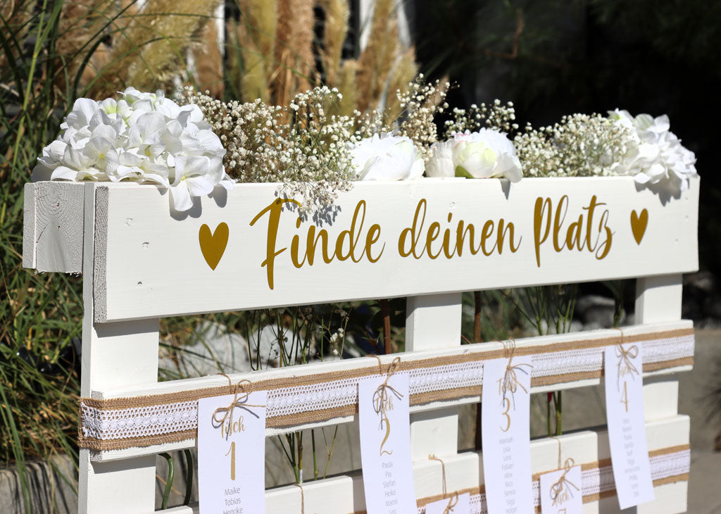 Mietartikel Tischplan - Palette