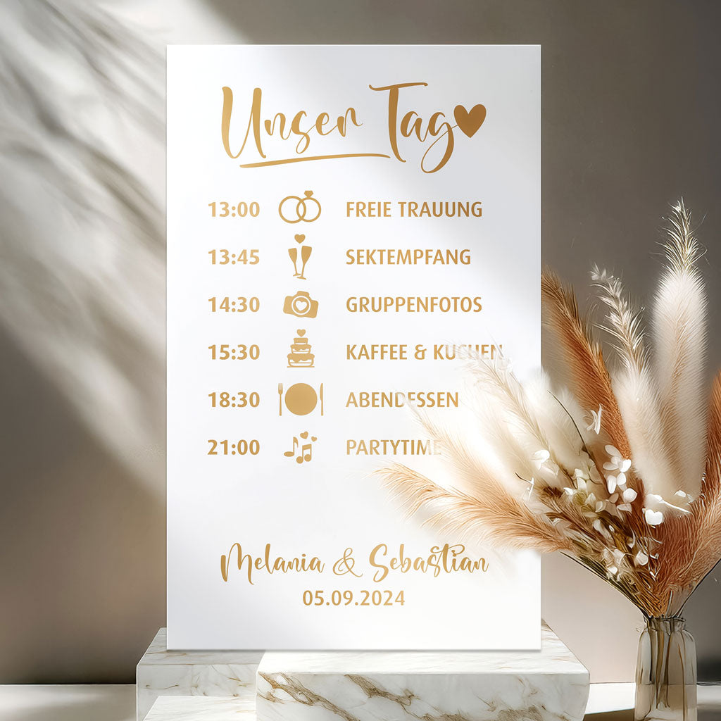 Aufkleber "Unser Tag" - Fiona