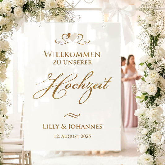 Welcome sign sticker "Wedding" - Elvira