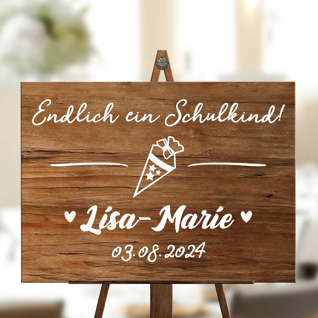 Aufkleber "Endlich ein Schulkind" - Lisa-Marie