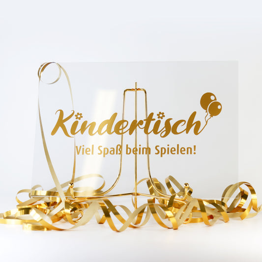 Aufkleber "Kindertisch"