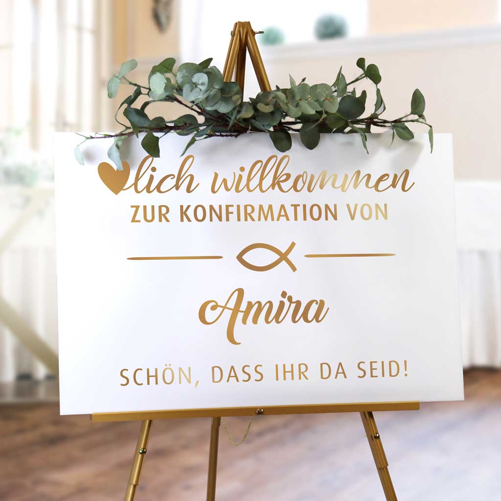 Aufkleber "Konfirmation" - Amira