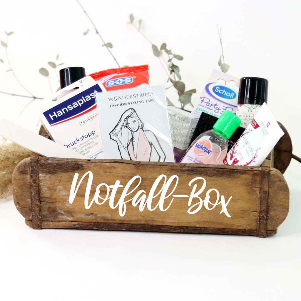 Aufkleber "Notfall-Box" - Verena