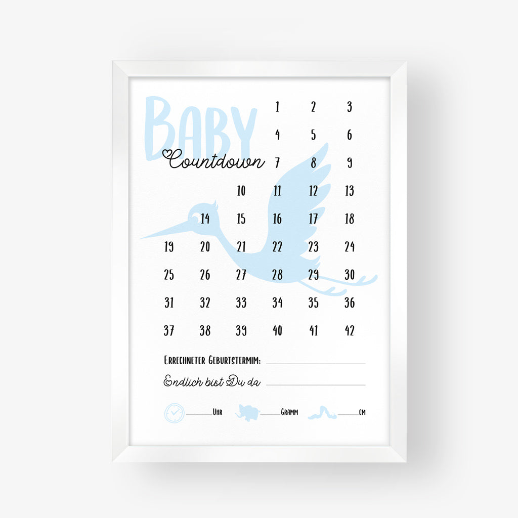 Poster "Baby Countdown" - Mateo