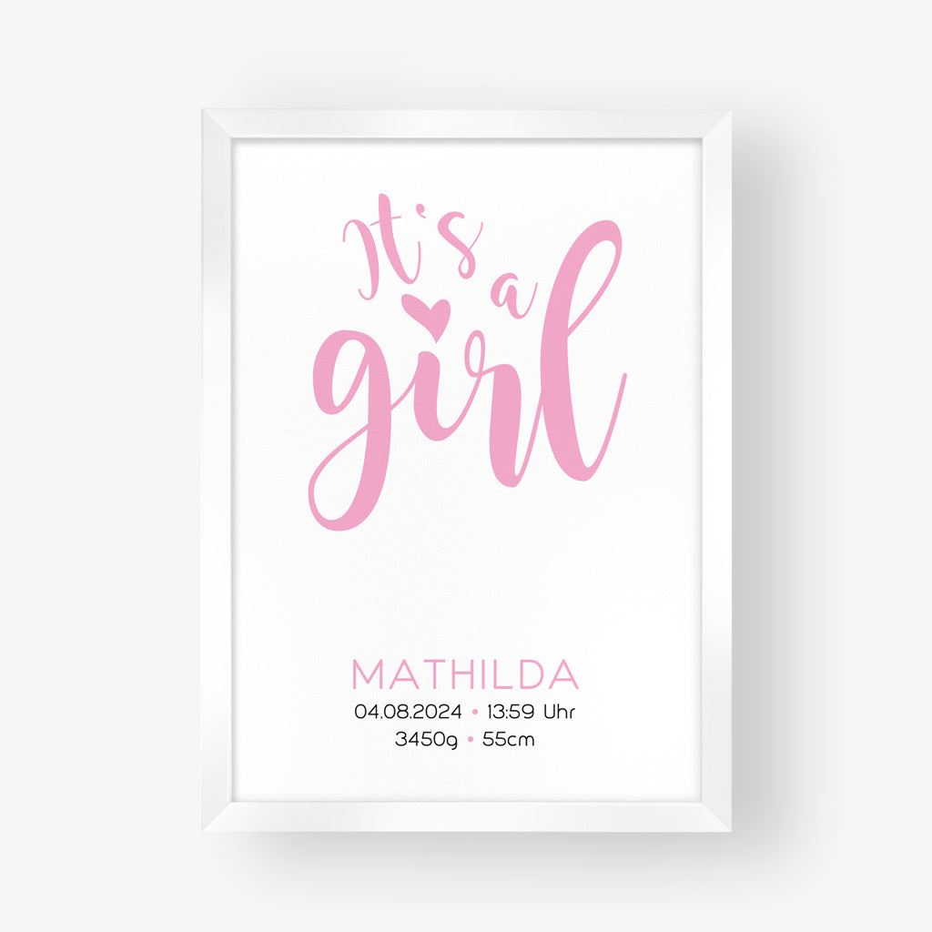 Poster "It´s a girl"
