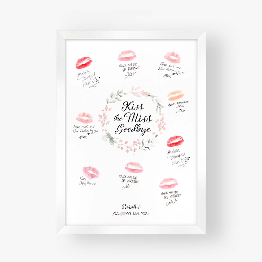 Poster "Kiss the miss Goodbye" - Rachel